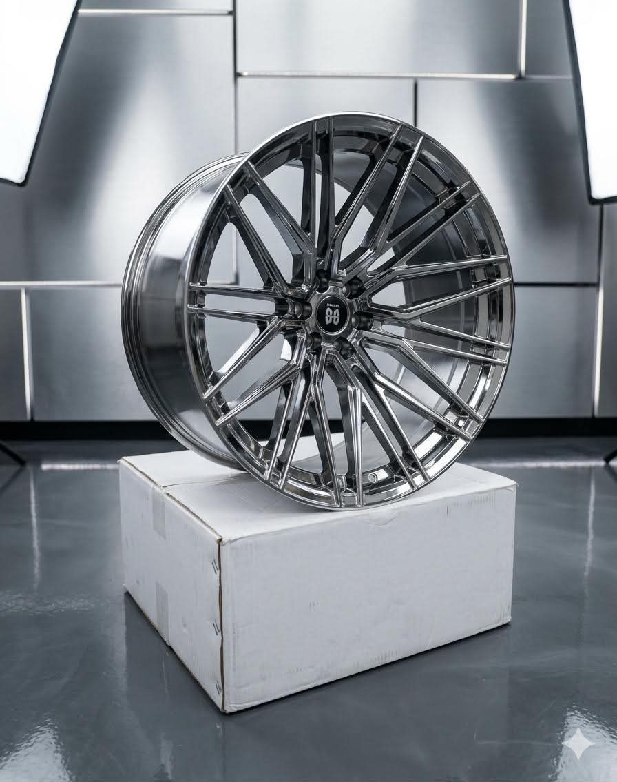 BB 733 Hyper Chrome Alloy Wheel 22x12