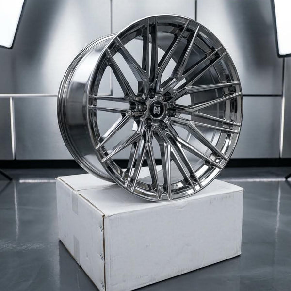 BB 733 Hyper Chrome Alloy Wheel 22x12