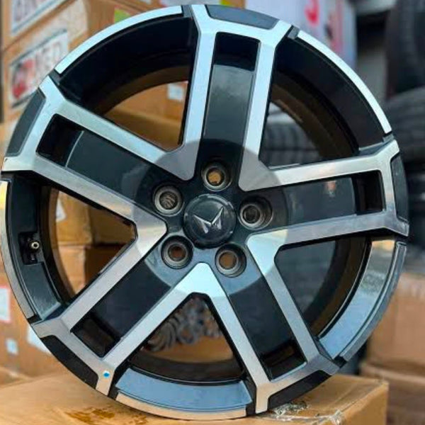 Mahindra Thar ROXX OEM Alloy Wheel 18 Inch (Machined Black)
