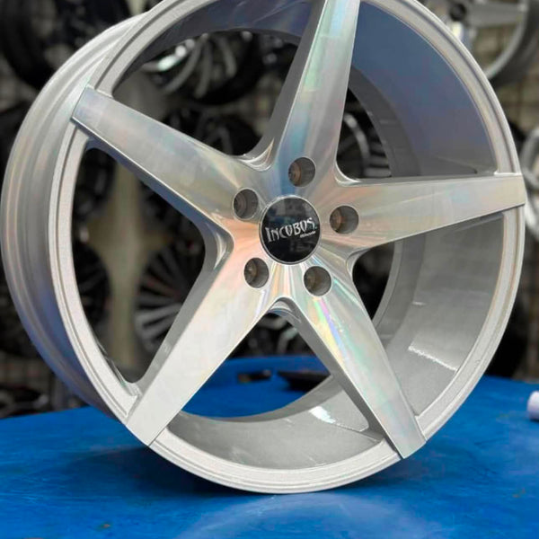 Incubus 5 Spoke Alloy Wheel 17 Inch Machined Silver