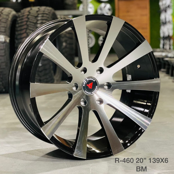 RPM R-460 Alloy Wheels 20 Inch 6x139.7 Black Machine