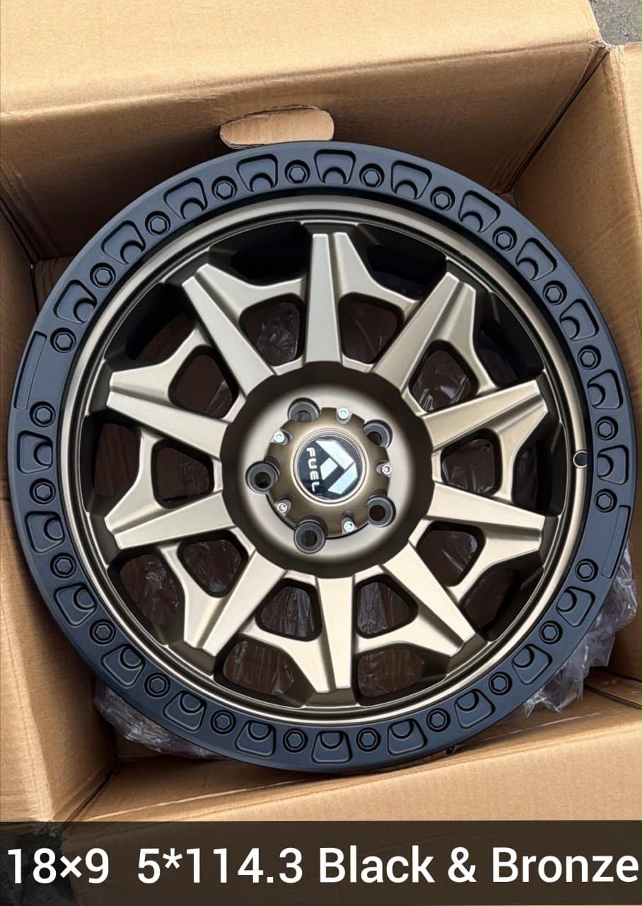 Fuel Off-Road Alloy Wheels 18 Inch 5x114.3 Bronze Black