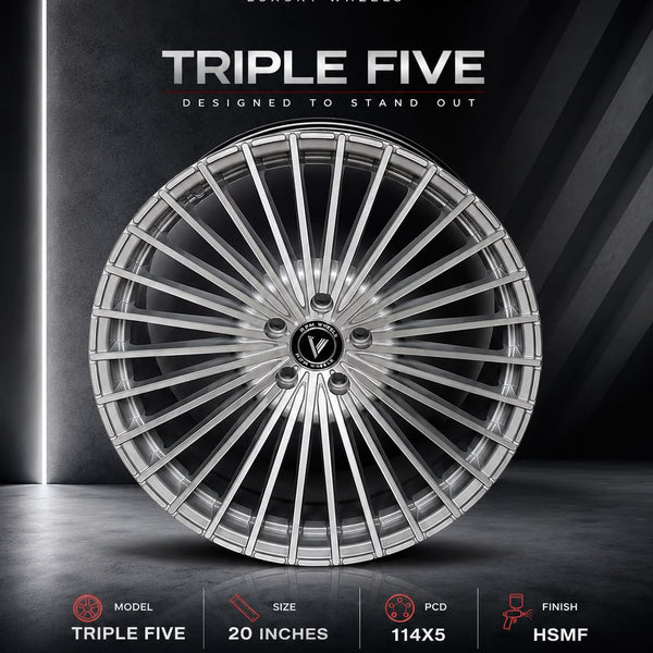 RPM Luxury Wheels Triple Five 20 Inch 114x5 HSMF Alloy Wheel