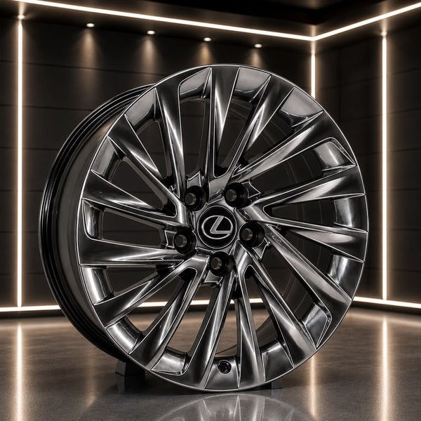 Lexus Style 17 Inch 5x114.3 Hyper Black Alloy Wheels for Toyota Innova Hycross
