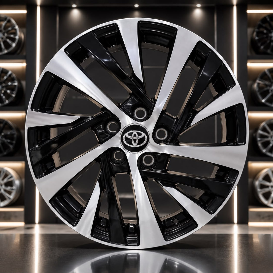 Toyota Hycross OEM Style Alloy Wheel 17 Inch 5x114.3 Black Machined
