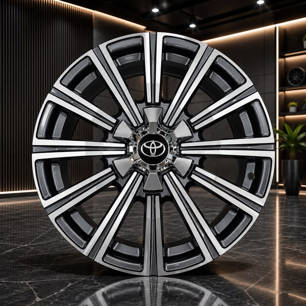 Toyota Fortuner Style Alloy Wheel 18 Inch 6x139.7 Black Machined