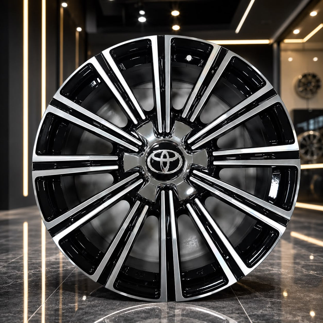 Toyota Fortuner Style Alloy Wheel 20 Inch 6x139.7 Black Machined