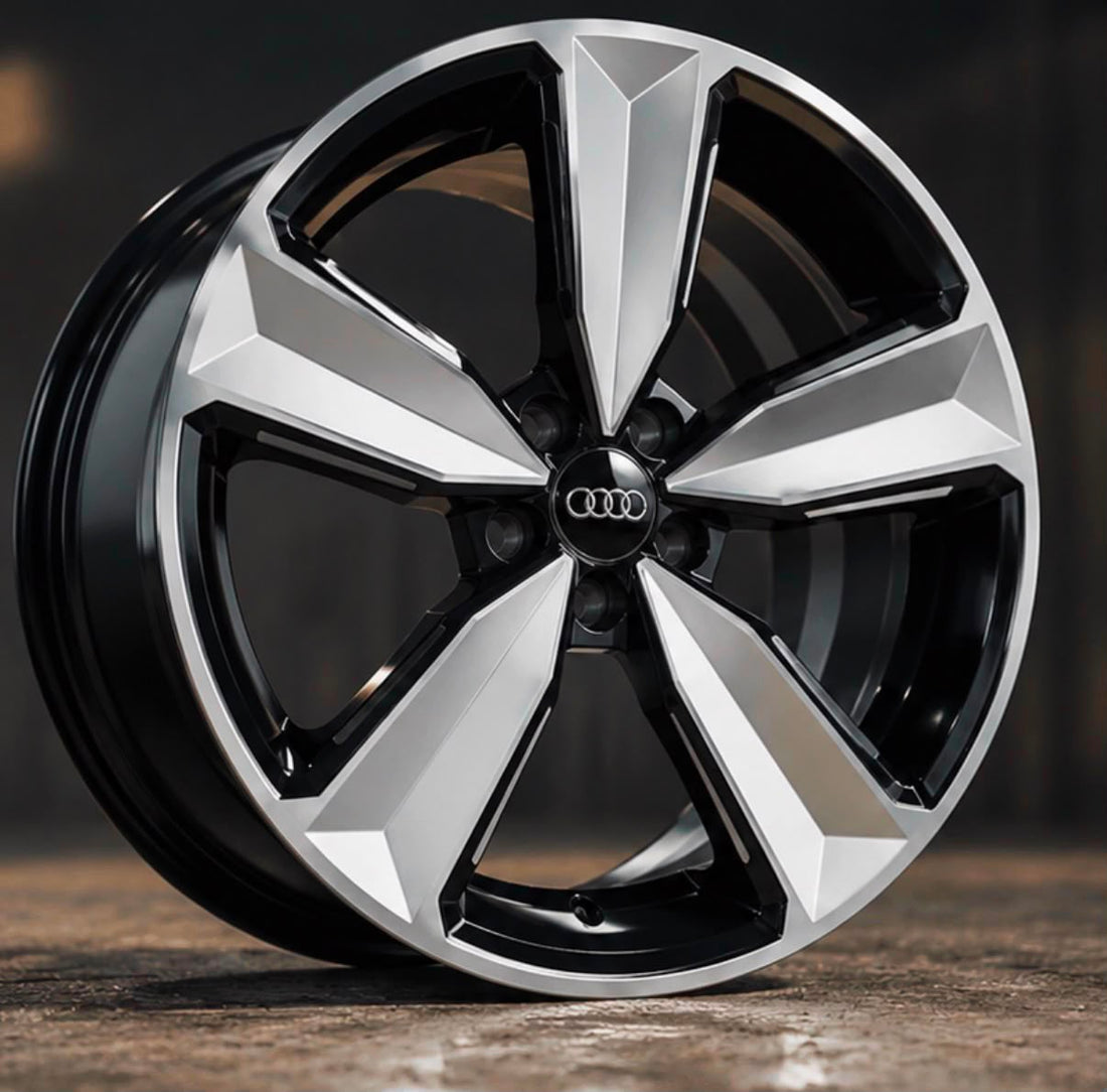 Audi Style Alloy Wheel 20 Inch 5x112 Black Machined