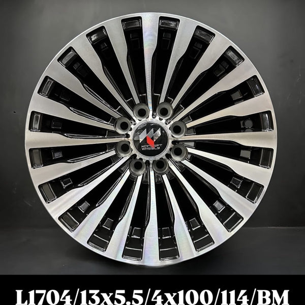 Premium Multi-Spoke Alloy Wheel 13 Inch 4x100