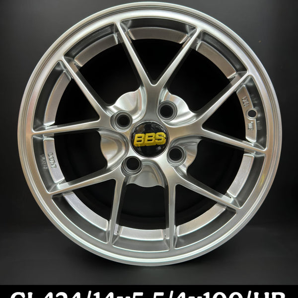BBS Style GL424 Alloy Wheel 14 Inch 4x100 Hyper Black