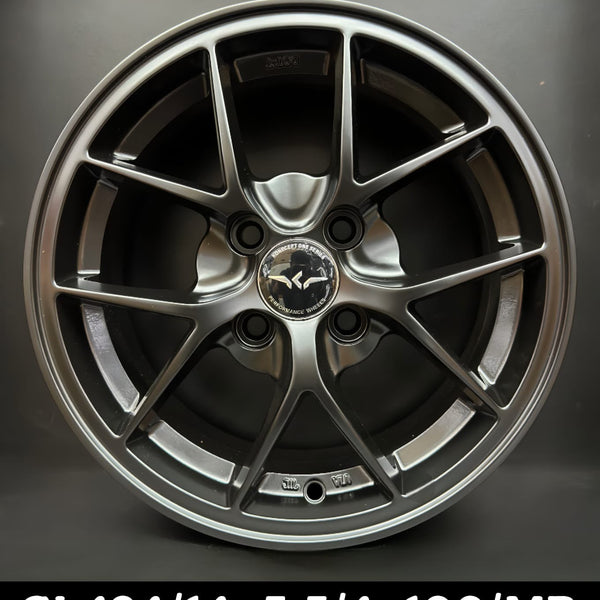 GL424 BBS Style Alloy Wheel 14 Inch 4x100 Matte Black