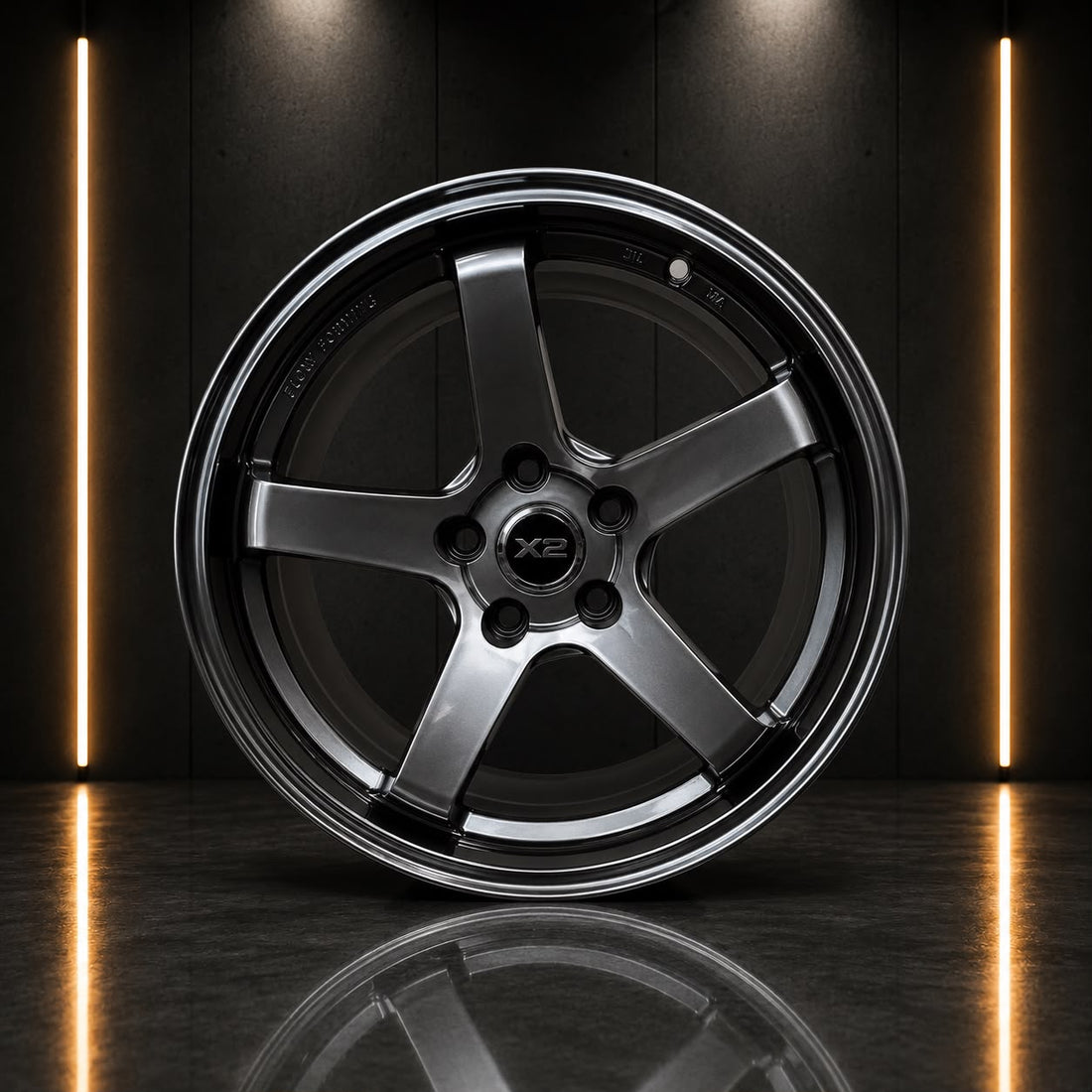 Classic 5-Spoke Alloy Wheel | 17" | 5x114.3 | Gloss Hyper Black (GHB) Finish