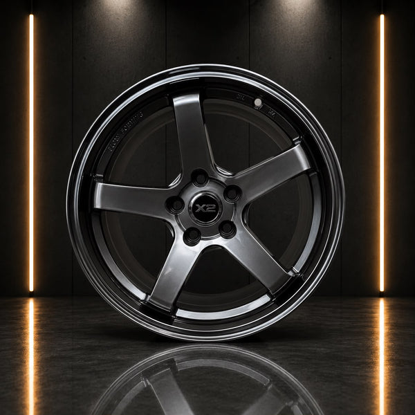 Classic 5-Spoke Alloy Wheel | 17" | 5x114.3 | Gloss Hyper Black (GHB) Finish