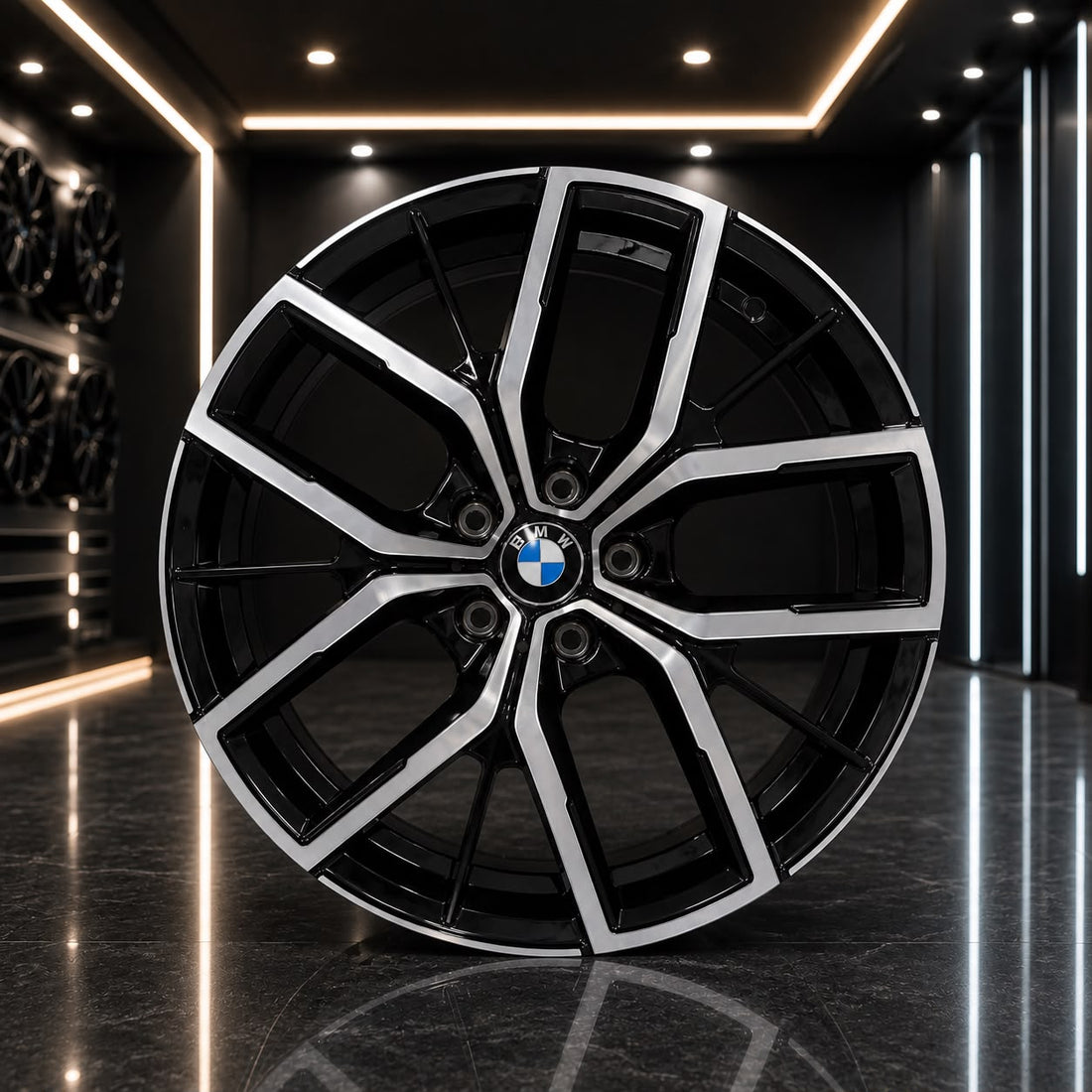 BMW M Style 18" Alloy Wheel | 5x112 PCD | Gloss Black Machined (GBM) Finish