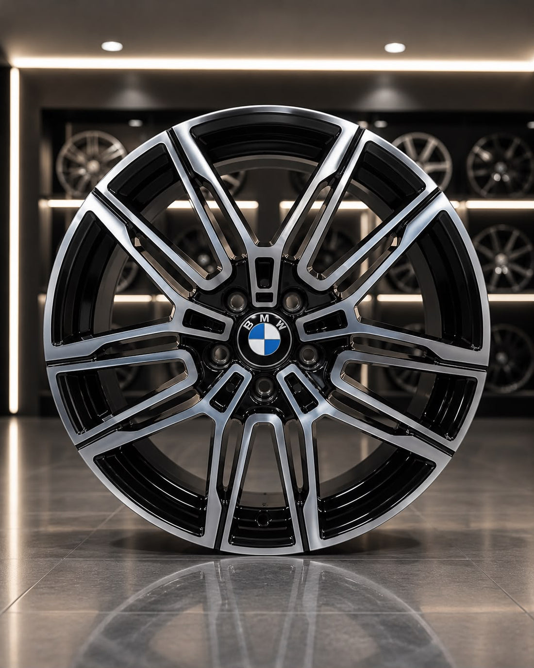 BMW 18" M Alloy Wheel | 5x112 PCD | Gloss Black Machined (GBM) Finish