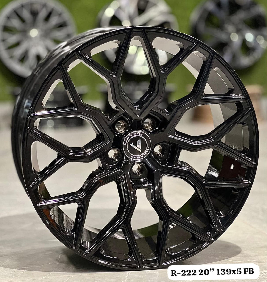 RPM R-222 Alloy Wheel 20 Inch 5x139 Full Black