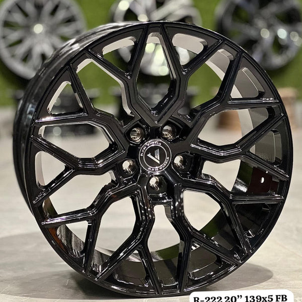 RPM R-222 Alloy Wheel 20 Inch 5x139 Full Black