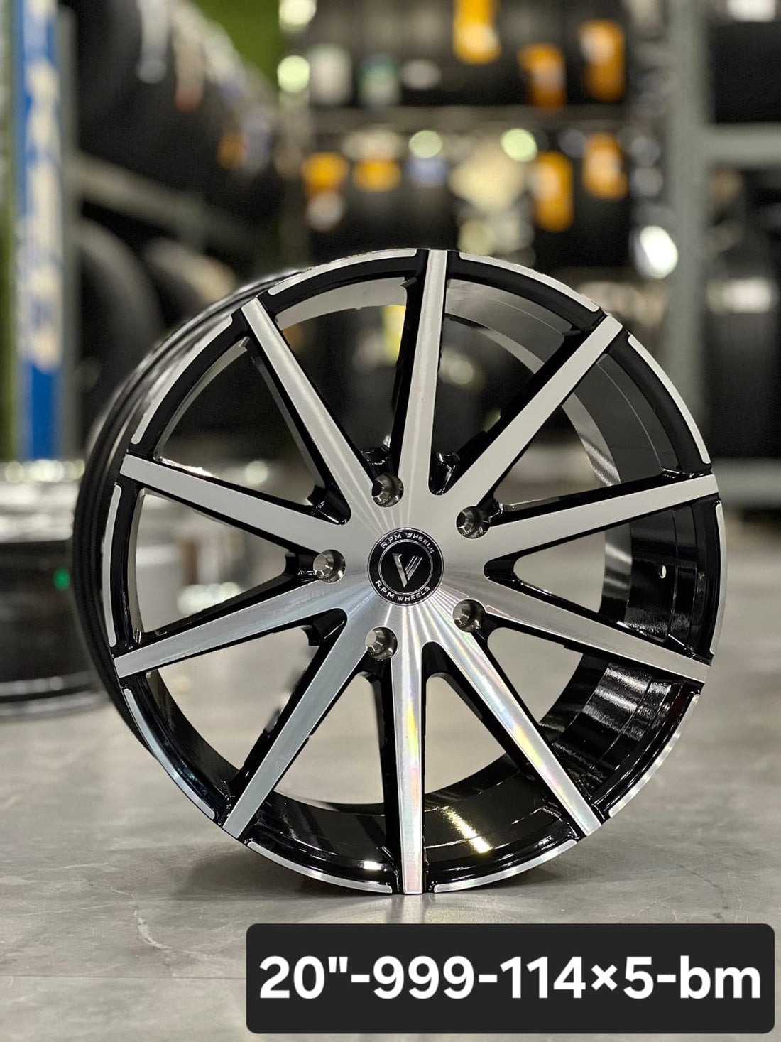 RPM 999 Alloy Wheel 20 Inch 5x114 Silver Machine
