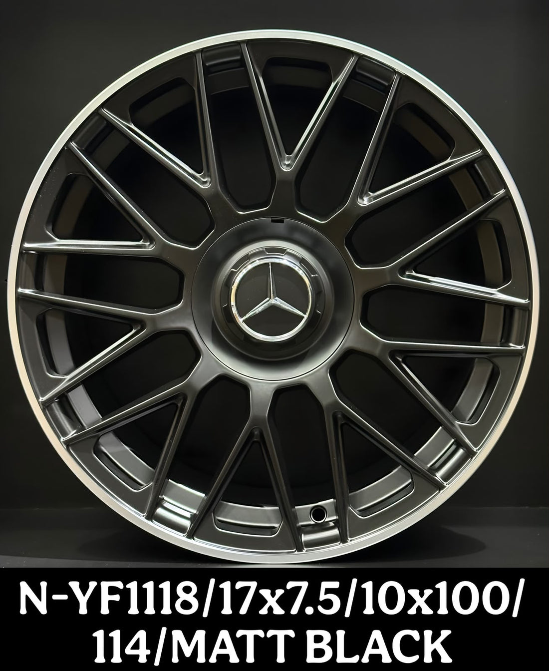AMG Style Alloy Wheel 17 Inch 5x114.3 Matt Black