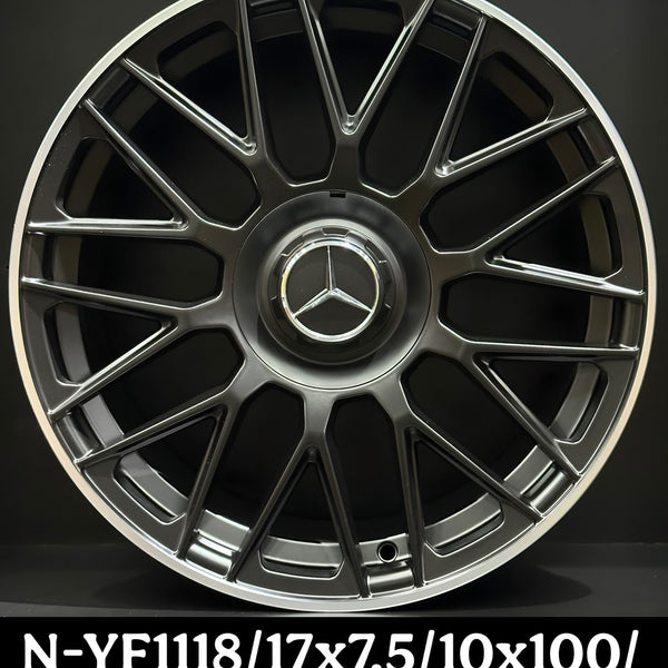 AMG Style Alloy Wheel 17 Inch 5x114.3 Matt Black